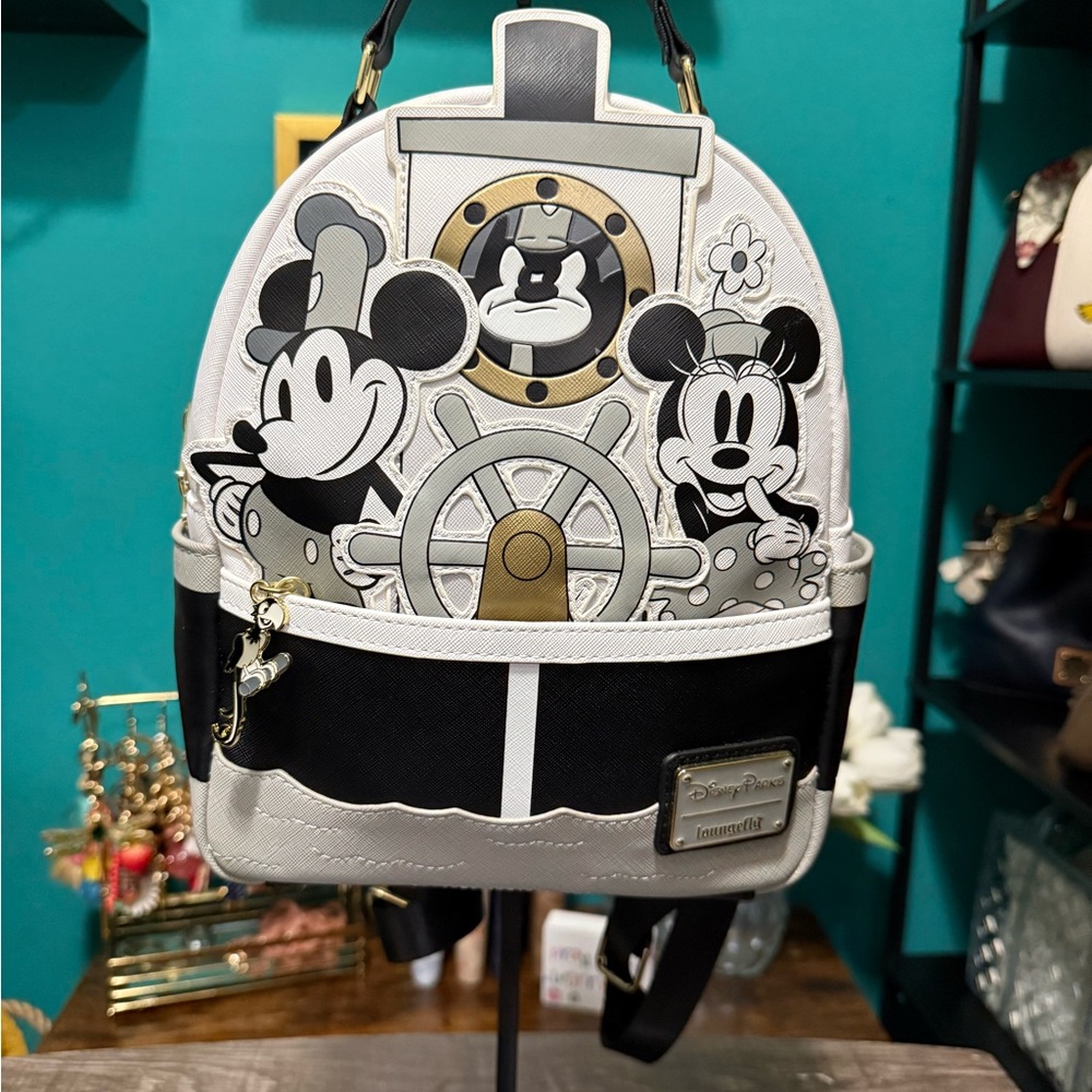 Disney Loungefly backpack and wallet